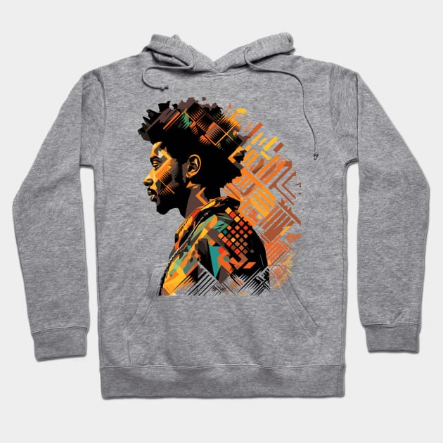 Afrocentric Man Hoodie by Graceful Designs